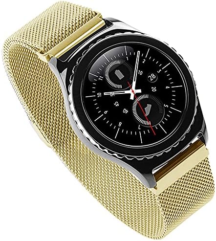 MIGZOE 22 ממ להקות שעון תואמות ל- Samsung Galaxy Watch 3 45 ממ/ גלקסי שעון 46 ממ/ Gear S3 Frontier Band Classic, 22 ממ רוחב נירוסטה לולאה