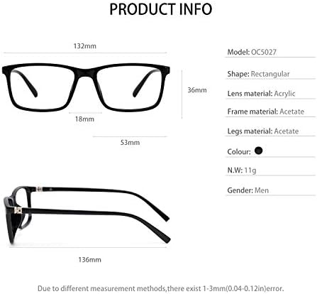 אוקסי קיארי כחול אור חסימת משקפי לגברים שחור מחשב משקפיים משחקי משקפיים מסגרת אין מרשם