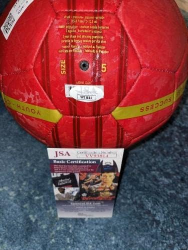 פול פוגבה החתום הרשמי של מנצ'סטר יונייטד כדור כדורגל צרפת JSA VV 93814 - כדורי כדורגל עם חתימה
