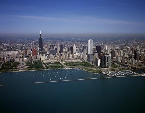 צילום: נוף אווירי, שיקגו, אילינוי, אילינוי, מגדל סירס, מגדל וויליס, אמריקה, הייסמית ', 3