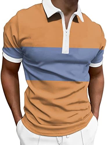 גברים אביב ובקיץ אופנה רופף דש רוכסן 3 ד דפוס דיגיטלי קצר שרוול למעלה חולצה זכר חולצות