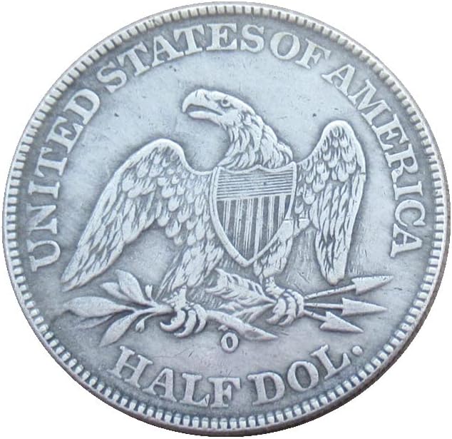 דגל חצי דולר אמריקאי 1860 מעתק מצופה כסף מטבע זיכרון