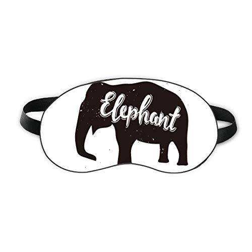 פיל שחור לבן חיה שינה מגן עיניים עין רכה של עטיפת עיניים מכסה עיניים
