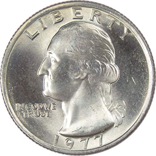 1977 רבע וושינגטון BU Uncirculated Mint State 25C ארהב מטבע אספנות