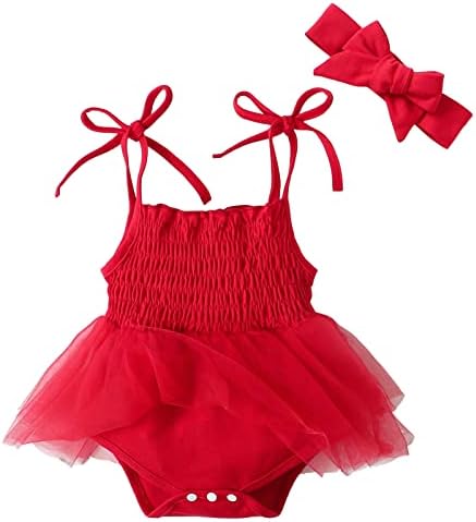 בנות רומפרינבוקס בנות שמלות ללא שרוולים גוף גוף קיץ פעוט מוצק טוטו חצאית סרבל סרבל טול שמחה 0-18 חודשים