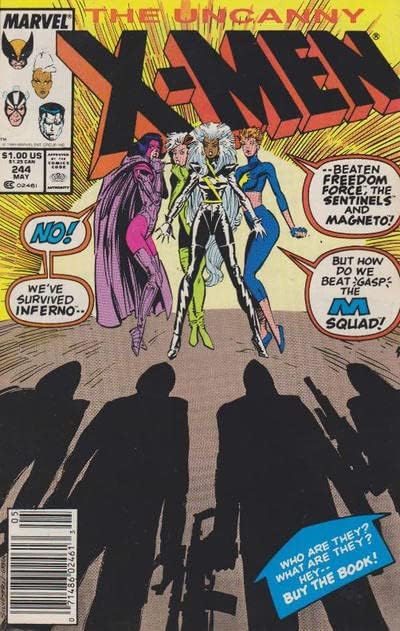 אקס-מן המוזרים, ה - 244 וי-אף ; ספר קומיקס מארוול / יובל הופעה 1
