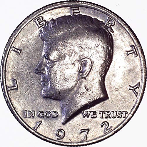 1972 קנדי ​​חצי דולר 50C על לא מחולק
