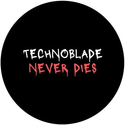 Technoblade אף פעם לא מת פופגריפ מצחיק פופגריפ: אחיזה ניתנת להחלפה לטלפונים וטאבלטים
