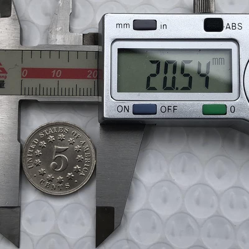 20.5mm1876 מטבע ניקל אמריקאי ניקל מיוצר מטבע מטבע עתיק מטבע זיכרון זר