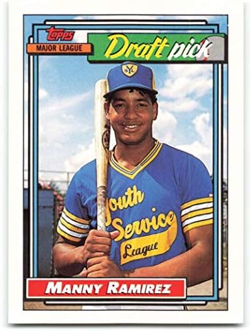 1992 Topps 156 MANNY RAMIREZ NM-MT RC טירון קליבלנד אינדיאנים בייסבול