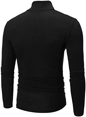 Beuu's Slim Fit Basic Thermal צווארון גולף גולף גולף גולף סוודר סוודרים סוודרים סוודרים סכינים סוודר סוודרים סוודר סוודר סגנון רחוב דפוס