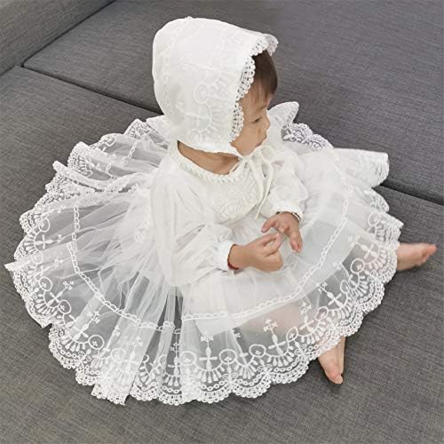 שמלות טבילה לתינוקות שרוול ארוך שרוול ארוך טבילה קלאסית שמלת טול