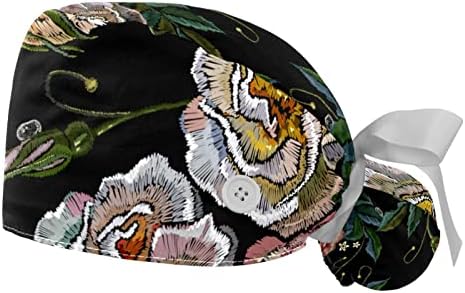 Yidax 2 חתיכות צבעי מים Peocock רטרו תחבושת אלסטית קושרת כובעים לנשים וגברים