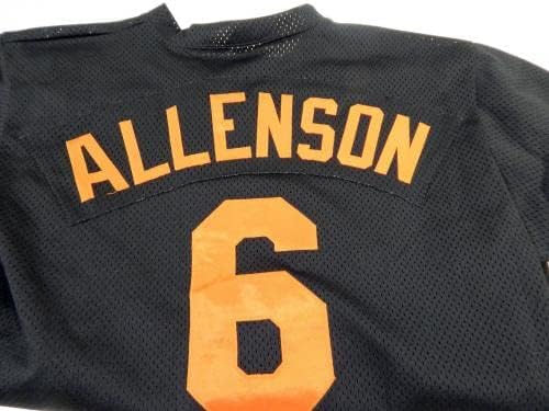 Baltimore Orioles Gary Allenson 6 משחק השתמש בג'רזי שחור EXT ST GCL 039 - משחק משומש גופיות MLB