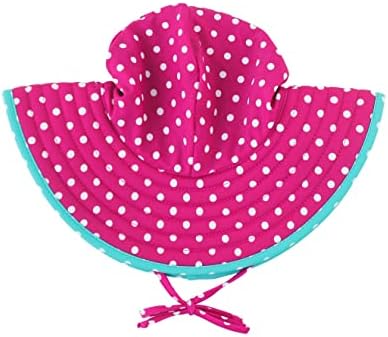 תינוק / פעוט בנות עד 50 + שמש מגן רחב שולי בגדי ים שמש כובע