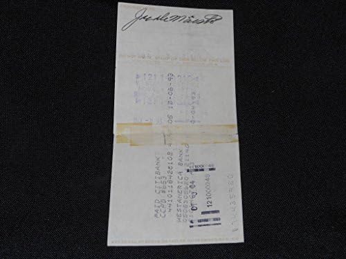 1961 ניו יורק יאנקיס ג 'ו דמאסטרי חתם על צ' ק חתימה מאושר ממארגן 822-חתימות חיתוך של ליגת הבייסבול