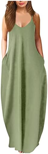 Zefotim Covers Ups for בגדי ים נשים ספגטי רצועת רצועה לאחור ללא כושר רופף בוהו חוף מקסי/שמלות מיני
