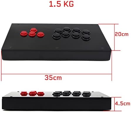 F2-PS כל הכפתורים ארקייד ג'ויסטיק בקר משחק למשחק PS5/PS4/PS3/PC קונסולת משחק ג'ויסטיק