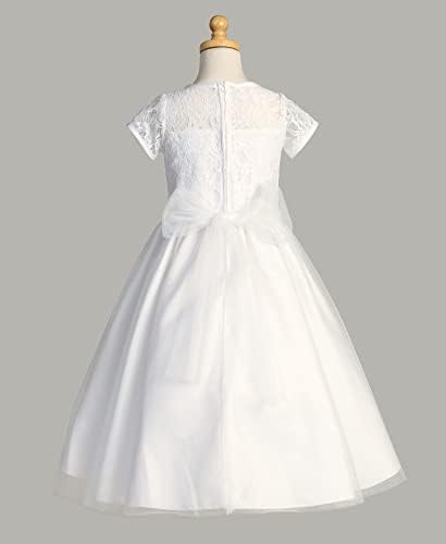 ורוד נסיכה ראשית הקודש שמלות עבור בנות 7-16 תחרה קדוש 1 שמלה לבן גודל וסטידוס דה פרימרה קומוניון פארא ני פאסס