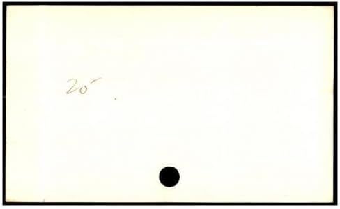 טוד גודווין חתם על קאט על כרטיס אינדקס 3 על 5 עם חתימה 1935-36 ג ' יינטס 87325-חתימות קאט של הפוטבול הלאומי
