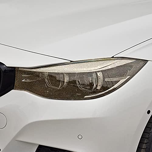 HLLEBW פנס פנס פנס גוון שחור מגן על סרט מדבקת TPU שקופה ל- BMW 3 Series GT F34 2013 על