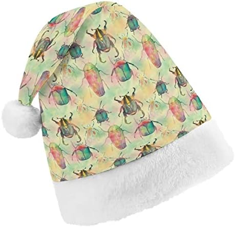 חיפושיות צהוב חג המולד כובע רך קטיפה סנטה כובע מצחיק כפה עבור חג המולד לשנה חדשה חגיגי מפלגה