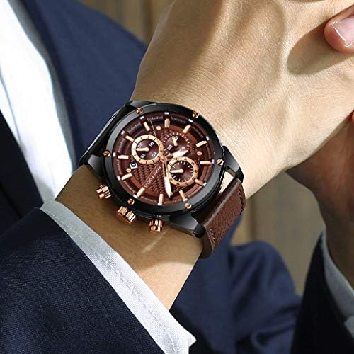 מיני פוקוס גברים של שעון עסקי מזדמן יד שעונים עור רצועת אופנה שעון לגברים