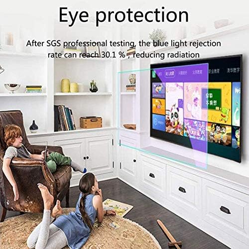Algwxq 32-75 אינץ 'מגן על מסך טלוויזיה, סרט פילטר אנטי סנוור/אנטי כחול/אטום אבק, הגן על העיניים עבור חד, סוני, סמסונג, Hisense, LG וכו'