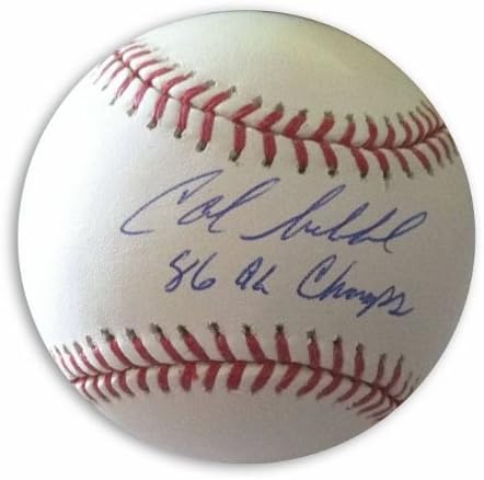 קלווין שיראלדי חתימה על ידי MLB בייסבול כתוב 86 אלופות אל -אלפים - כדורי בייסבול עם חתימה