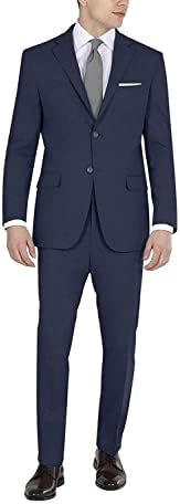 מכנסי חליפת גברים של DKNY, חיל הים סולידי, 34W x 34L