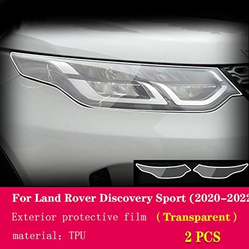 GZGZ CAR פנס חיצוני פנס אנטי-סקרט TPU סרט מגן, עבור Land Rover Discovery Sport 2020-2022