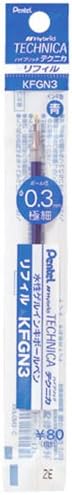 פנטל XKFGN3-C היברידי מילוי עט עט, 0.3 כחול, סט של 10