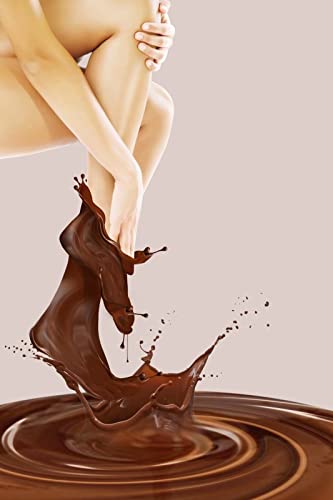 Prinzass Premium Choloce Chocolance אבקת הסרת שיער - להסרת שיער קלה של שועלים, ידיים, רגליים וקו ביקיני, אבקת הסרת שיער, הסרת שיער לנשים,