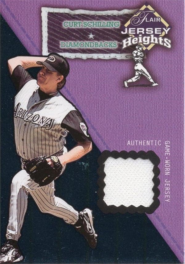 שחקן קורט שילינג Weld Goledery Card Baseball Card 2002 Fleer Flair CS - משחק MLB משומש גופיות