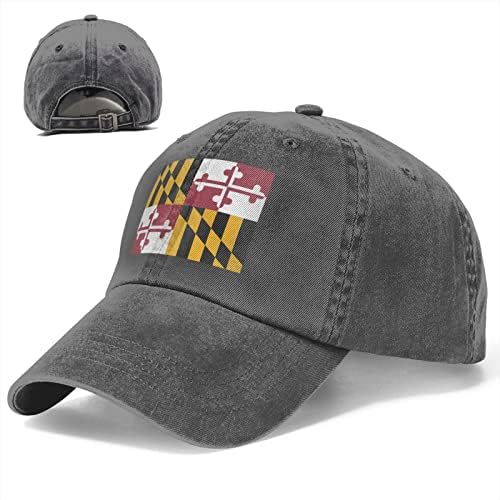 דגל מרילנד כובע בייסבול כובע כובע כריך מתכוונן כובעי כובע קובוי