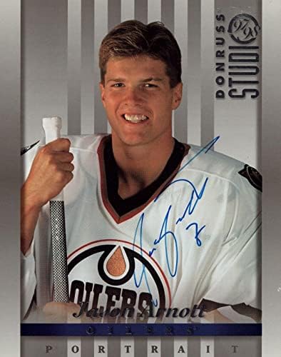 ג'ייסון ארנוט חתם על כרטיס צילום הוקי 8x10 - תמונות NHL עם חתימה