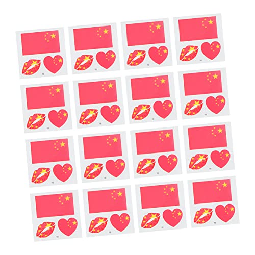 Vicasky 25 Sheets מדבקות דגל צורות גיאומטריות מדבקות SKZ מדבקה פטריוטית מדבקה חד פעמית דגל לאומי קעקוע קעקוע מדבקות קעקוע מדבקות הוכחת