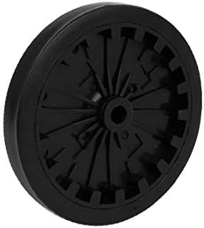 גלגל החלפת פלסטיק בקוטר 5 אינץ ' אפור שחור (רואדה דה רפואסטו דה פלאסטיקו דה 5 פולגדות דה די דיממטרו, נגרו גריס