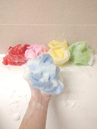 מגבת מקלחת מטלית פילינג קוריאנית, גודל גדול, 5 צבעים, קרצוף גוף פילינג להסרת עור יבש, לשימוש חוזר