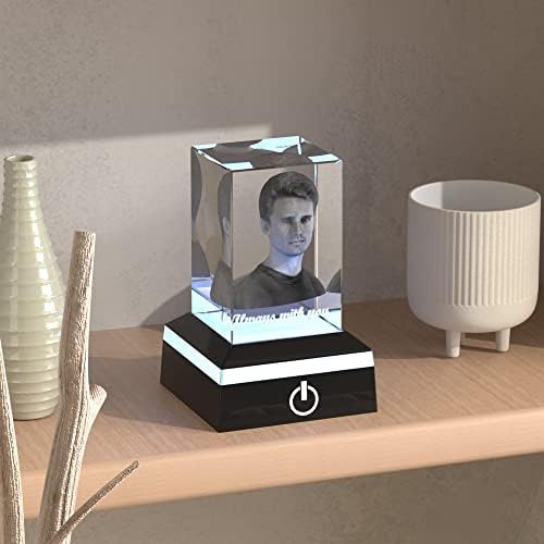 ARO TORLIY 3D CRYSTAL תמונה בהתאמה אישית, מתנות מזכרת יום הולדת בהתאמה אישית למתנות מזכרת עבור יקירכם ב- - תמונה תלת מימדית בקריסטל עם