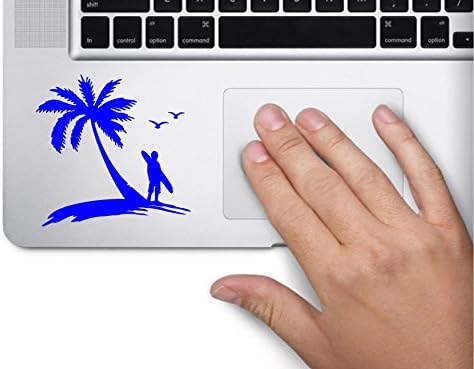 Surf's Up Island Symber Symber מדבק מחשב נייד מצחיק עור MacBook Trackpad חלון מדבקת לוח מקשים