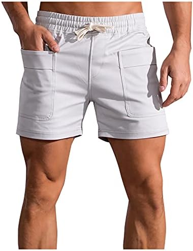 מכנסיים קצרים לגברים של ymosrh בית חיצוני אופנה מזדמנים מזדמנים רופפים מכנסיים לייבוש מהיר