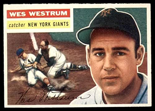 1956 Topps 156 Gry Wes Westrum New York Giants Ex Giants