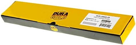 Dura-Gold Premium 600 חצץ זהב חצץ מראש PSA לונגבורד גיליונות נייר זכוכית, קופסה של 20, 2-3/4 x 16-1/2 נייר זכוכית דביקה עצמית לנייר רכב,