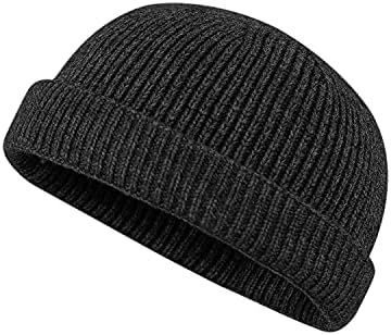 קרוגו חסר שולים דוקר כובע חורף סרוג כפת שעון כובע התגלגל שרוול נמל כובעי סיילור דייג ליאון כובע בעל הבית כובע