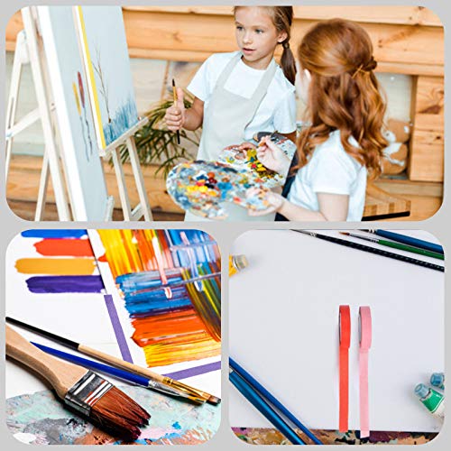 קלטת מיסוך צבעונית של בייג ' יקסין - 12 צבעים קלטת מיסוך ציירים אמנות ומלאכות ציוד עשה זאת בעצמך - קלטת נייר דקורטיבית לילדים מורים בית