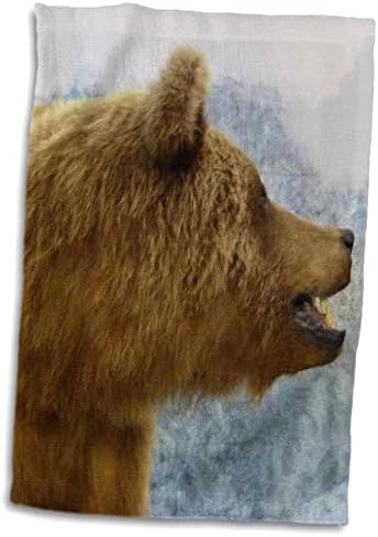 3drose חיות פלורן - דוב חום מקרוב - מגבות
