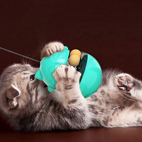 SCDCWW צעצועי חיית מחמד חתולים מנערים כדור דליפה כדור פלסטיק חתולי מסלול מסלול