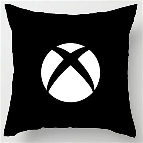 FJXJLKQS עיצוב אמנות שחור Xbox כפתורי כרית מארז מחודש משחק כרית דקורטיבית כיסוי משחק מגניב גיימר מתנות עיצוב הבית