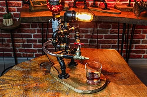 סטימפאנק פיירמן צינור רובוט מנורה, משקאות אלכוהול ויסקי יין לגין, כבאי מתנה בשבילו, מתנה לחג המולד, מערת אדם, ויסקי מתנה
